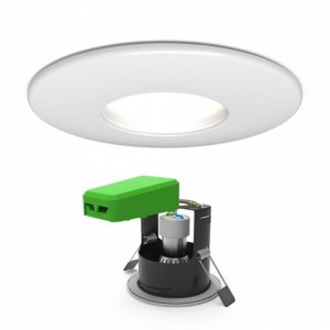 4Lite GU10 Fire Rated Downlight - Matt White (4L1/2200) - main image 1