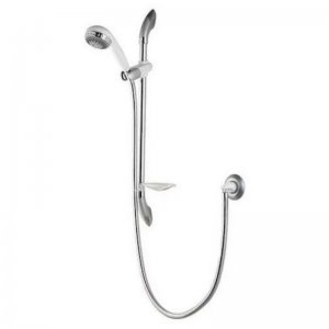 Aqualisa Varispray shower rail kit - white/chrome (99.40.21) - main image 1