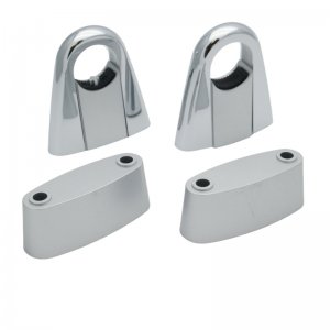 Aqualisa Quartz rail brackets - chrome (479501) - main image 1