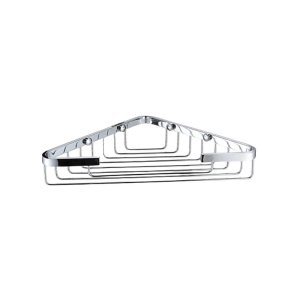 Bristan Open Front Corner Fixed Wire Basket - Chrome (COMP BASK05 C) - main image 1