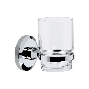 Bristan Solo Glass Tumbler & Holder - Chrome (SO HOLD C) - main image 1