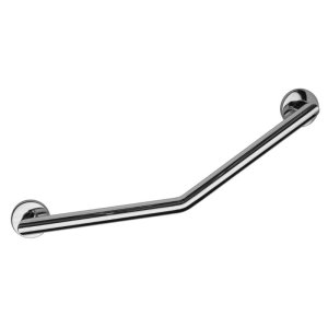 Croydex 600mm Modern Stainless Steel Angled Grab Bar - Chrome (AP506405) - main image 1