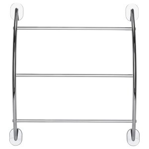 Croydex Flexi-Fix Britannia Curved Towel Rack - Chrome (QM261641) - main image 1