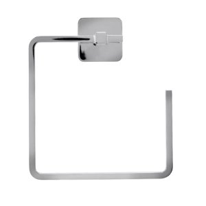 Croydex Flexi-Fix Camberwell Towel Ring - Chrome (QM921541) - main image 1