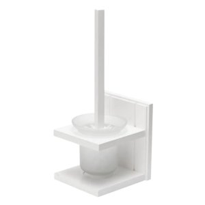 Croydex Portland Toilet Brush and Holder - White Wood (WA992922) - main image 1