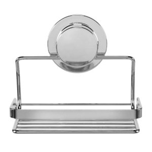 Croydex Stick 'N' Lock Soap Basket - Chrome (QM293841) - main image 1