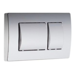 Fluidmaster T-Series Key Dual Flush ABS Plate - Matt Chrome (P43-0110-0240) - main image 1