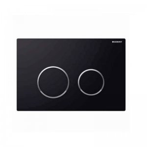 Geberit Kappa21 dual flush plate - black/chrome (115.240.KM.1) - main image 1