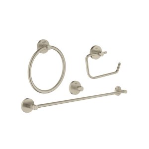 Grohe Essentials 4-in-1 Master Bathroom Accessories Set - Brushed Nickel (40823EN1) - main image 1