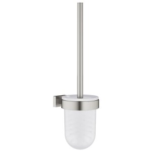 Grohe Essentials Cube Toilet Brush Set - Supersteel (40513DC1) - main image 1