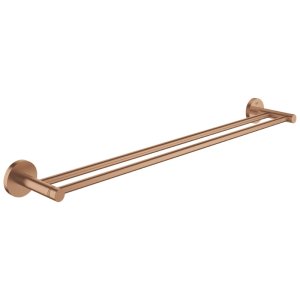 Grohe Essentials Double Towel Rail - Brushed Warm Sunset (40802DL1) - main image 1