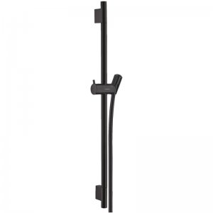 hansgrohe Unica Shower Rail S Puro - 65cm with Shower Hose - Matt Black (28632670) - main image 1