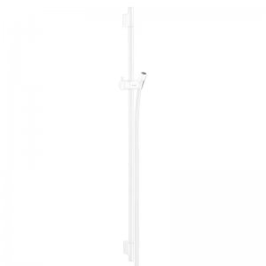 hansgrohe Unica Shower Rail S Puro - 90cm with Shower Hose - Matt White (28631700) - main image 1