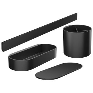 Hansgrohe WallStoris Bathroom Bundle - Matt Black (27968670) - main image 1