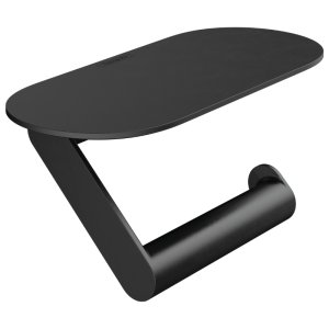 Hansgrohe WallStoris Toilet Paper Holder With Shelf - Matt Black (27928670) - main image 1