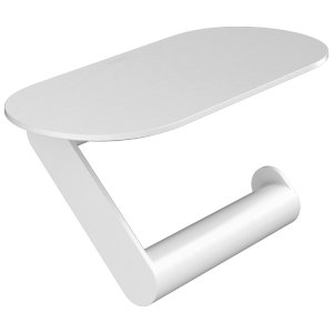 Hansgrohe WallStoris Toilet Paper Holder With Shelf - Matt White (27928700) - main image 1