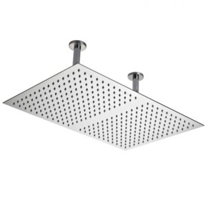 Hudson Reed Rectangular Dual Ceiling Mounted Shower Head - Chrome (HEAD66) - main image 1