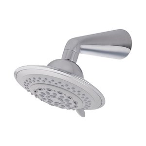 MX Scope 6 spray fixed overhead shower head with brass arm - chrome (RFC) - main image 1