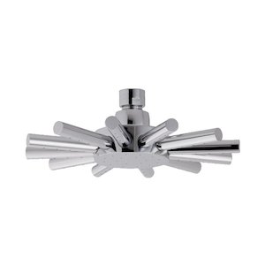 MX Star single spray swivel overhead shower head - chrome (HEL) - main image 1