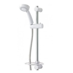 Triton David and Lara shower kit - white/chrome (TSKFDAVLARWC) - main image 1