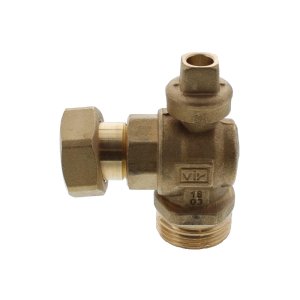 Vokera Heating Flow Cock Brass (10023566) - main image 1