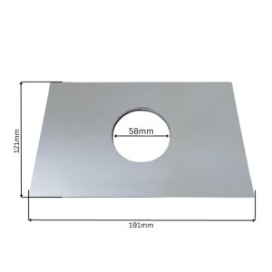 Bristan concealing plate - chrome (D276-043) - main image 2