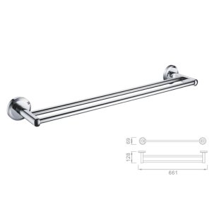 Bristan Solo Double Towel Rail - Chrome (SO DRAIL C) - main image 2