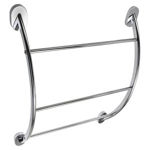 Croydex Flexi-Fix Britannia Curved Towel Rack - Chrome (QM261641) - main image 2