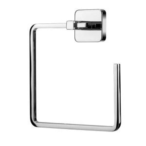 Croydex Flexi-Fix Camberwell Towel Ring - Chrome (QM921541) - main image 2