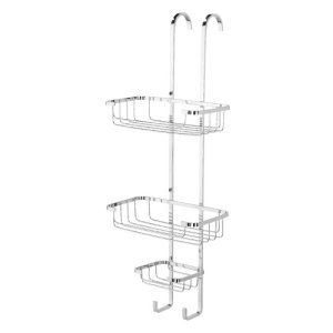 Croydex Hook Over Three Tier Basket - Chrome (QM264341) - main image 2