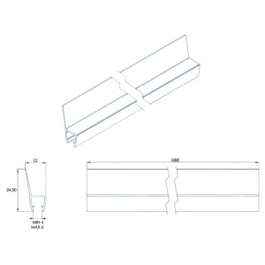 Croydex Rigid Seal Kit - 4-6mm - Translucent (AM161332) - main image 2