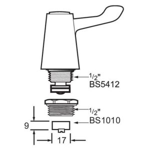 Deva 3" Lever Conversion Kit - Chrome (DFVKIT) - main image 2