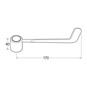 Deva 6" Lever Action Handles - Chrome (DLV002) - main image 2