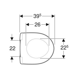 Geberit Selnova Compact Toilet Seat - White (501.931.00.1) - main image 2