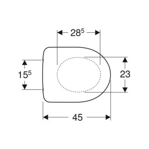 Geberit Selnova Toilet Seat - White (500.337.01.1) - main image 2