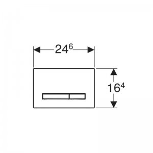 Geberit Sigma50 2019 flush plate - brushed chrome (115.788.GH.2) - main image 2