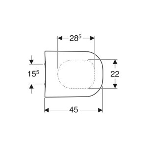 Geberit Smyle Toilet Seat - White (500.236.01.1) - main image 2