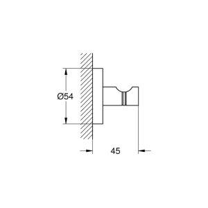 Grohe Essentials Robe Hook - Warm Sunset (40364DA1) - main image 2