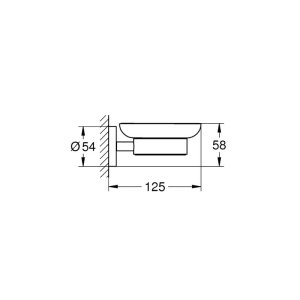 Grohe Essentials Soap Dish With Holder - Brushed Nickel (40444EN1) - main image 2