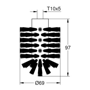 Grohe Essentials Spare Brush Head - White (40791001) - main image 2