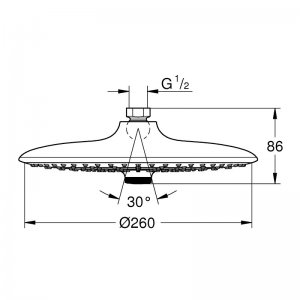 Grohe Euphoria 260 Head shower 3 sprays (26455000) - main image 2