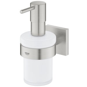 Grohe Start Cube Soap Dispenser With Holder - Supersteel (41098DC0) - main image 2