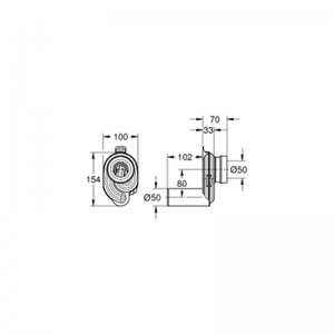 Grohe Urinal Tap - Horizontal (39732000) - main image 2