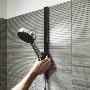 Hansgrohe WallStoris Push Slider - Matt Black (27917670) - main image 2