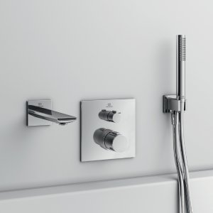 Ideal Standard Idealrain square shower handset elbow bracket (BC771AA) - main image 2