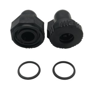 Aqualisa inlet elbow assembly (pair) - black (213023) - main image 2