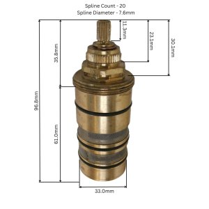 Inta thermostatic cartridge (20071) - main image 2