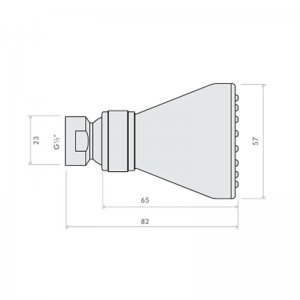 Intacept swivel shower head rub clean (IN9200CP) - main image 2