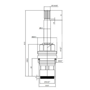 Inventive Creations Left Hand Opening Flow Cartridge 1/2" (SH6L) - main image 2