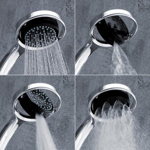 Mira 360m shower head - chrome/black (1688.201) - main image 2